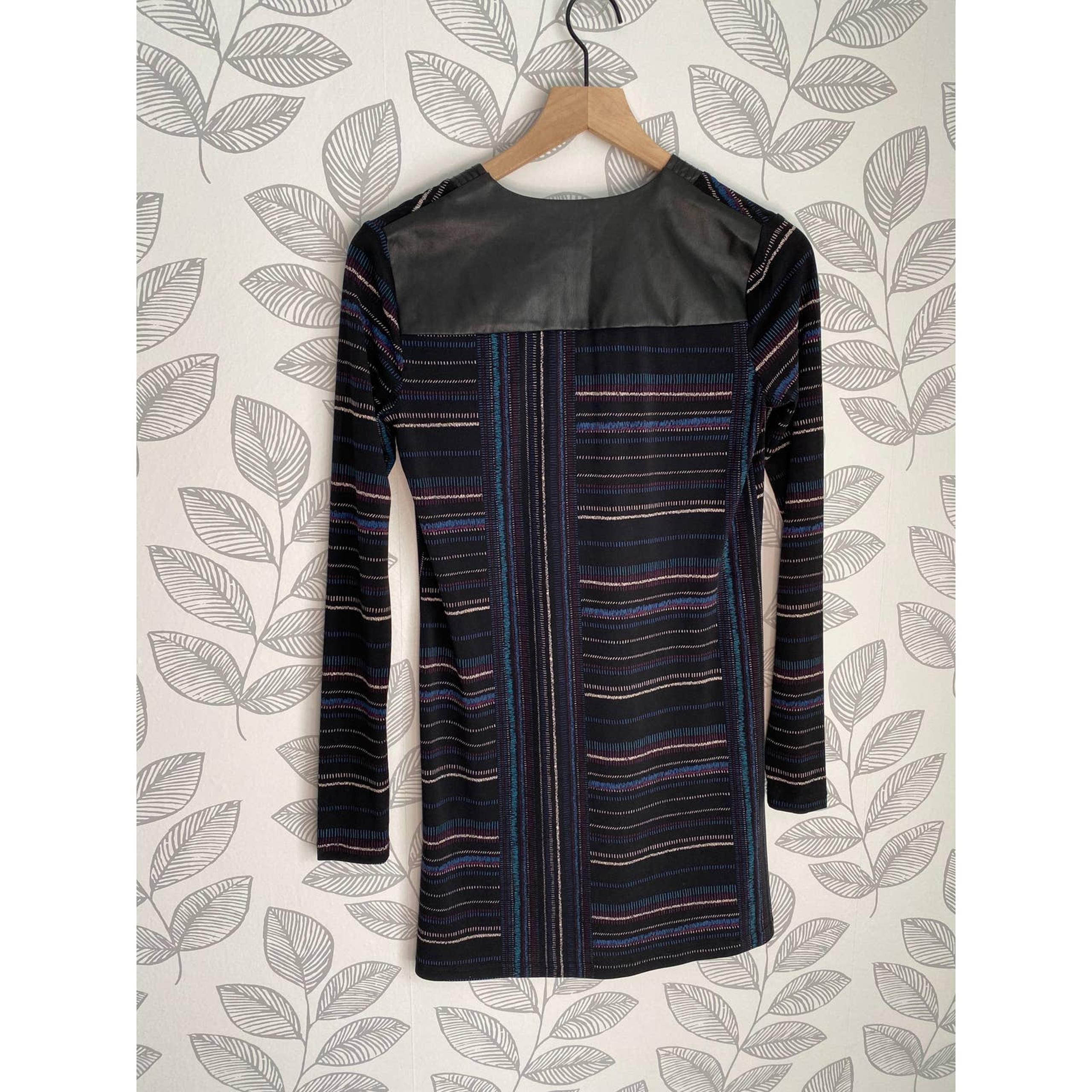 BCBGeneration Black Long Sleeved Shift Design Dress, Size XXS