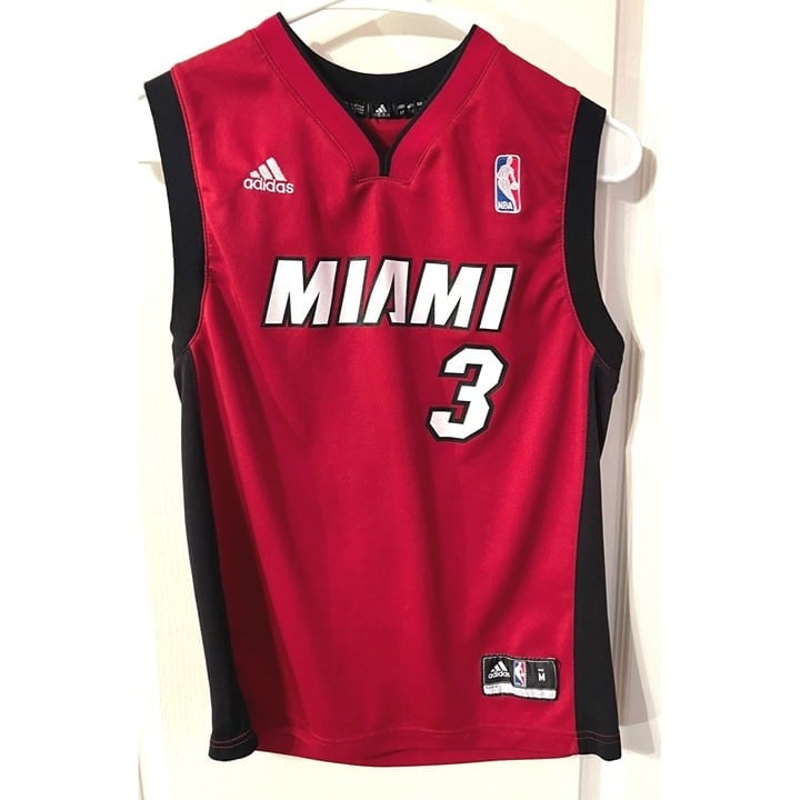 Adidas Miami Heat #3 Dwayne Wade Medium