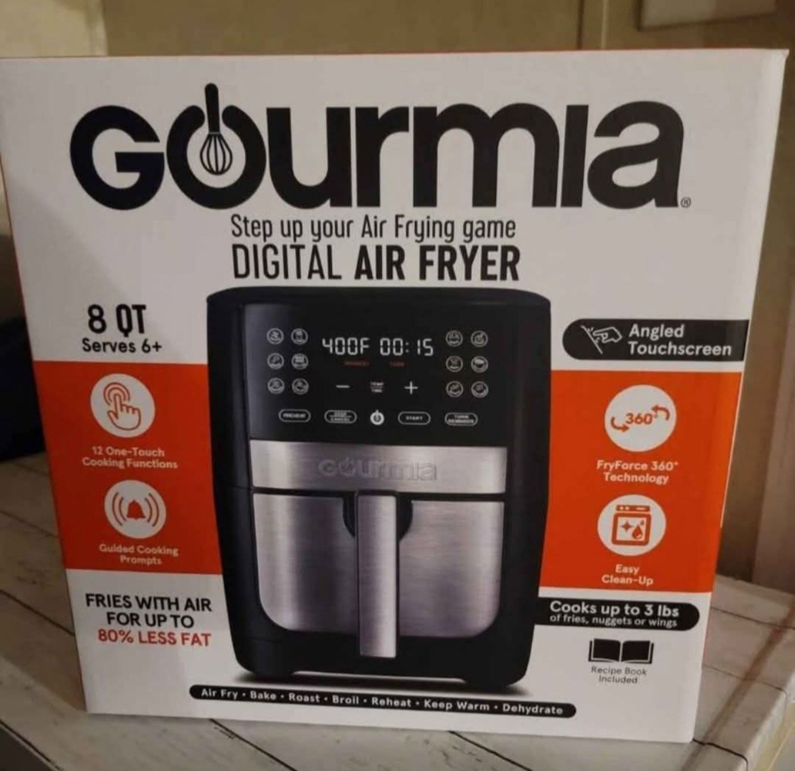 Brand new in box Gourmia 8qt air fryer