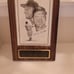 PhotoMickey Mantle Autograph Painting 8x11, 1974 HOF Plaque Framed 12x18