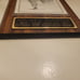 PhotoMickey Mantle Autograph Painting 8x11, 1974 HOF Plaque Framed 12x18