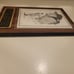 PhotoMickey Mantle Autograph Painting 8x11, 1974 HOF Plaque Framed 12x18