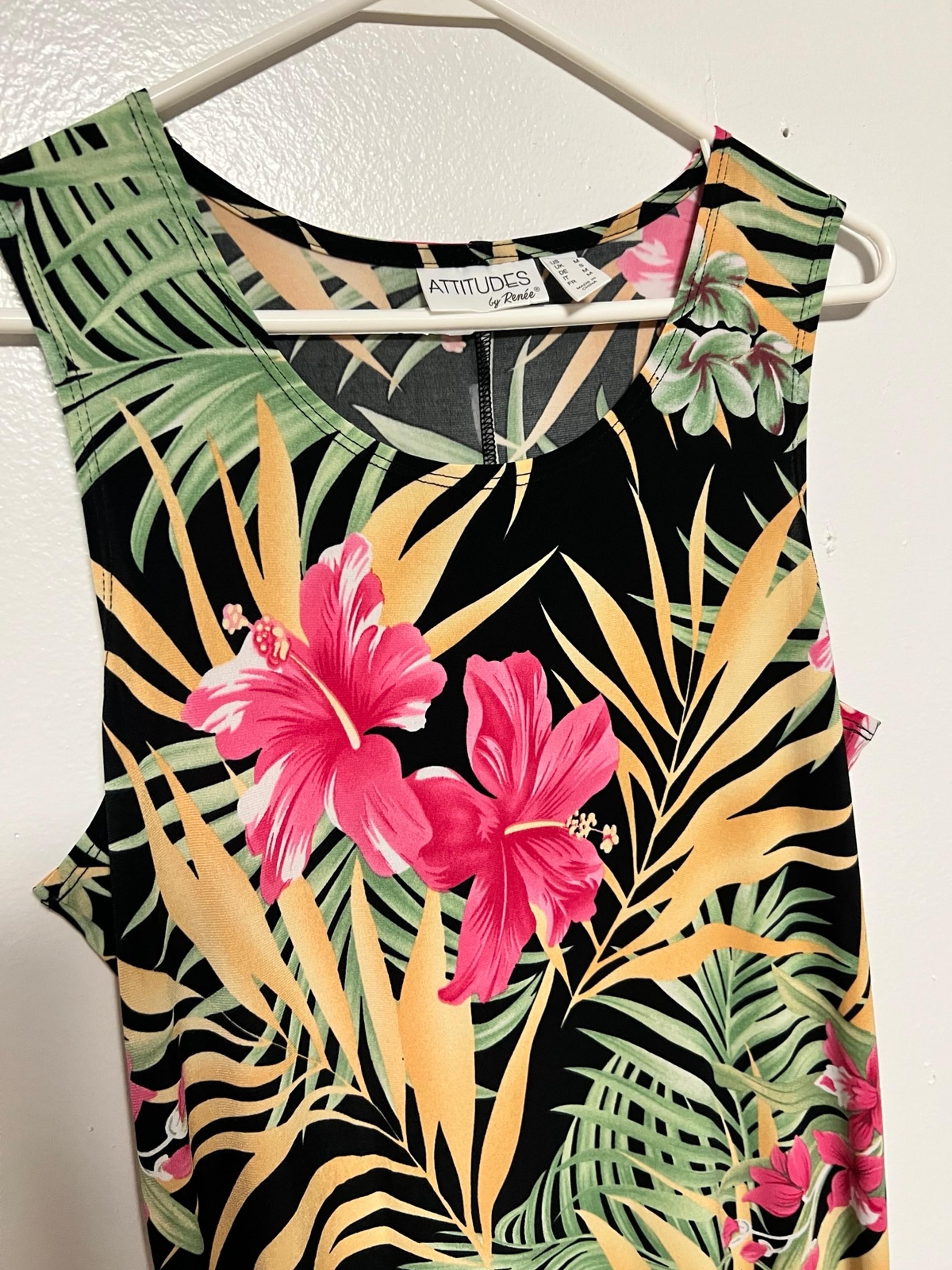 Attitudes by Renee Women Floral Summer Dress Small