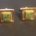 Lamode Caratclad Vintage Jade Cuff Links