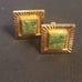 Lamode Caratclad Vintage Jade Cuff Links