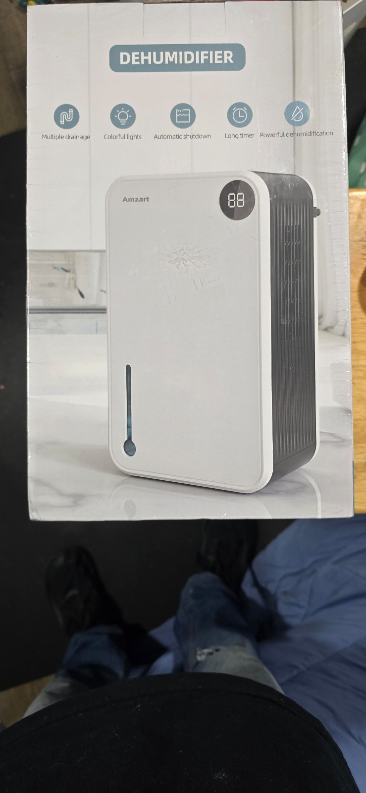 AMZART Dehumidifier Model# RX02 A - Grey (New And Factory Sealed)