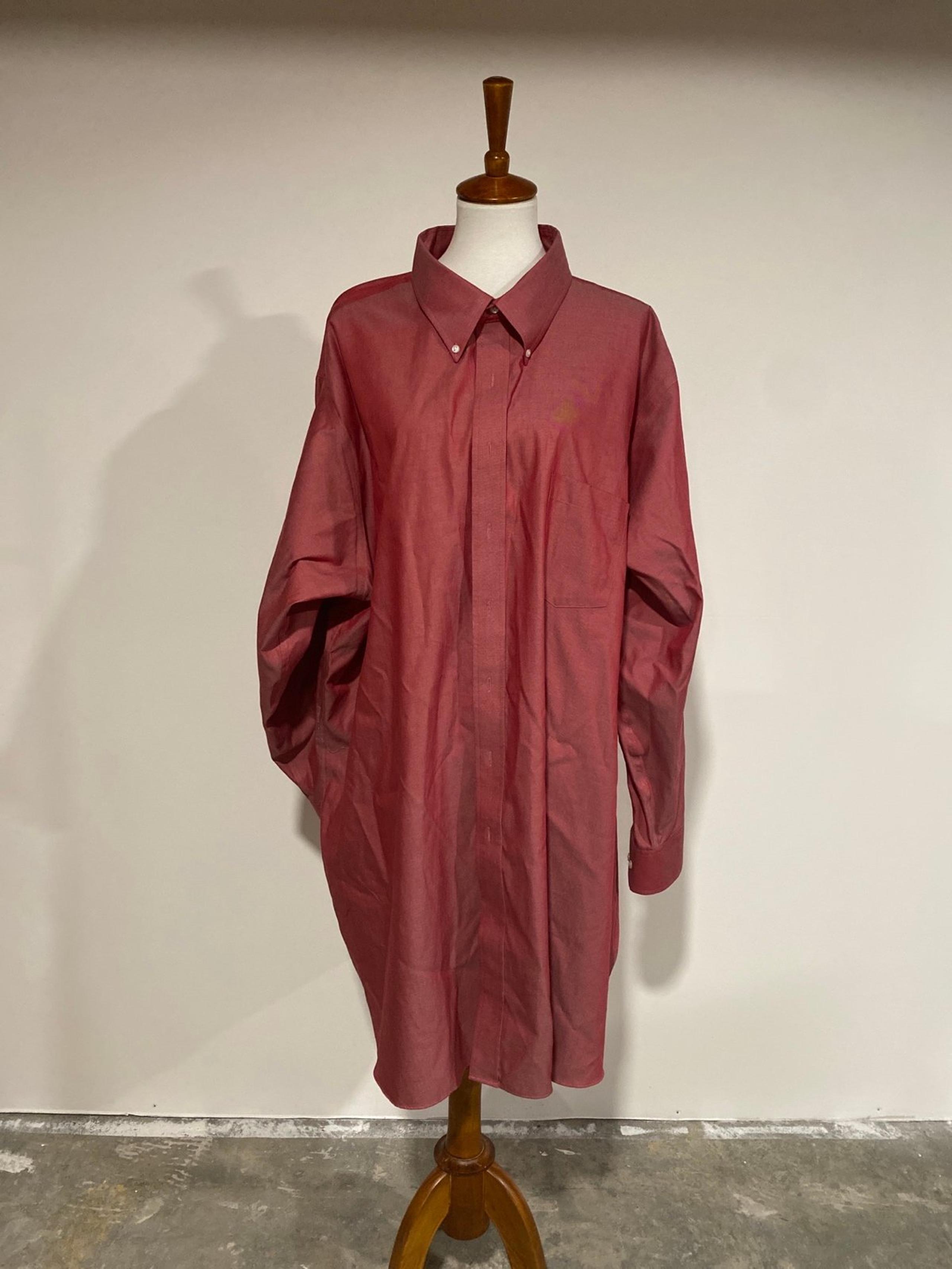 Mens red button down dress shirt 3xlt