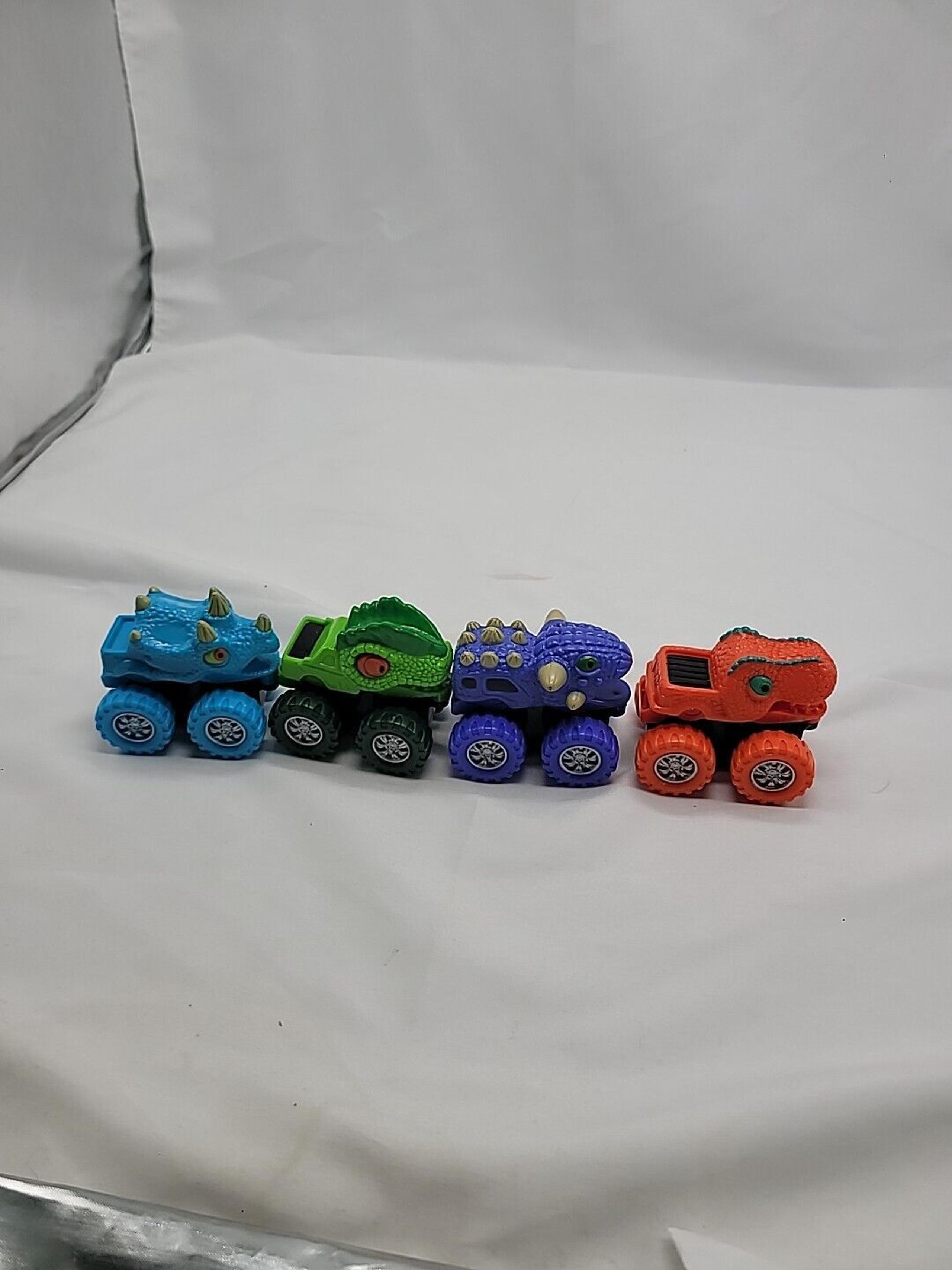 Lot Of 4 Monster Trucks  Spark Create Imagine Dino Monster Toy
