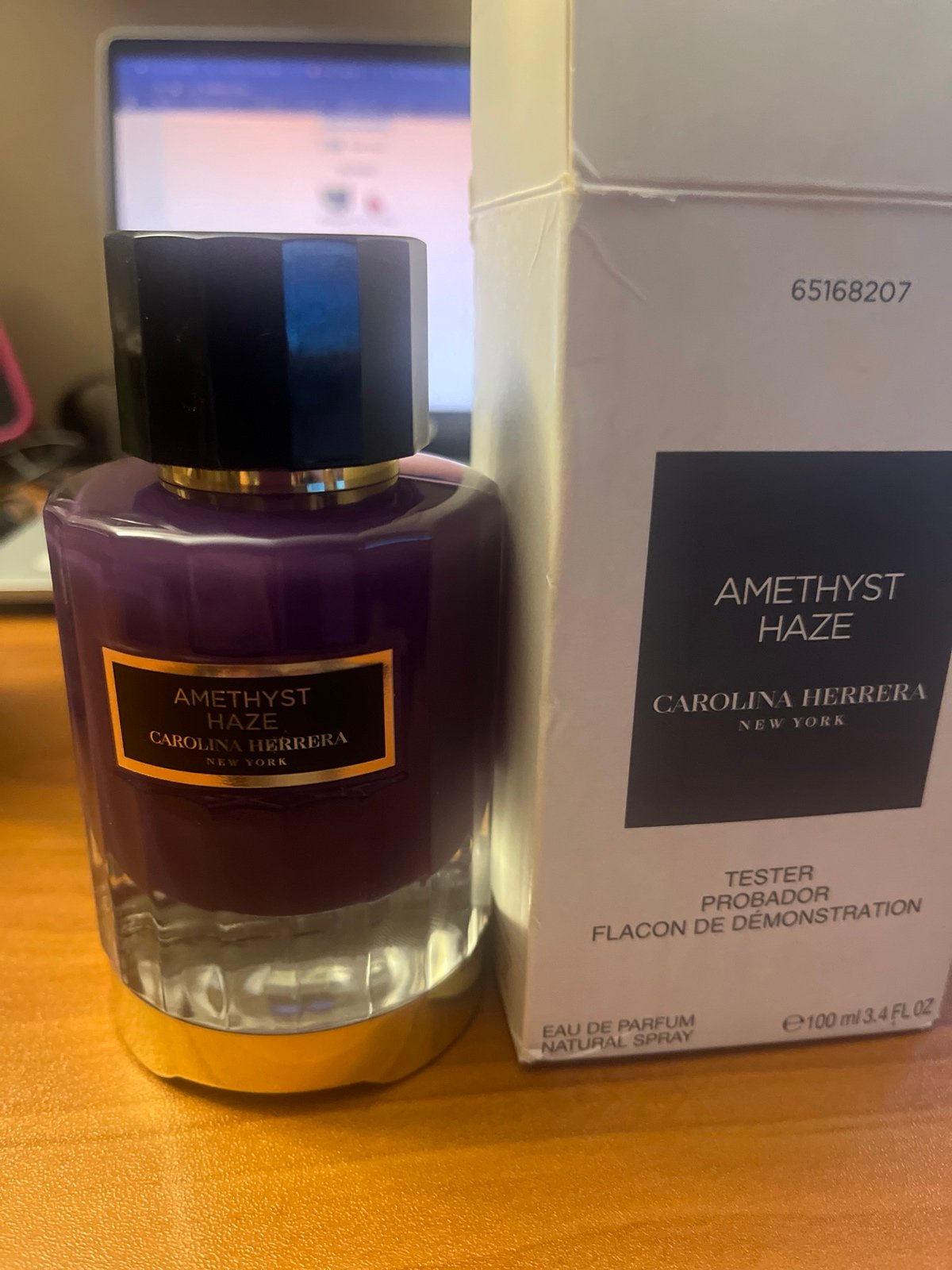Carolina Herrera Amethyst Haze partial of 100 ml bottle