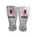 Set of 2 Clear 12 oz Michelob Beer Glasses Vintage 1990's Bar 6.25 x 3 Pilsner
