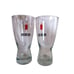 Set of 2 Clear 12 oz Michelob Beer Glasses Vintage 1990's Bar 6.25 x 3 Pilsner