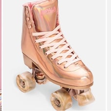 Impala quad skate Rose gold holographic roller skates size 8 with original box