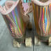 Impala quad skate Rose gold holographic roller skates size 8 with original box