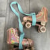 Impala quad skate Rose gold holographic roller skates size 8 with original box