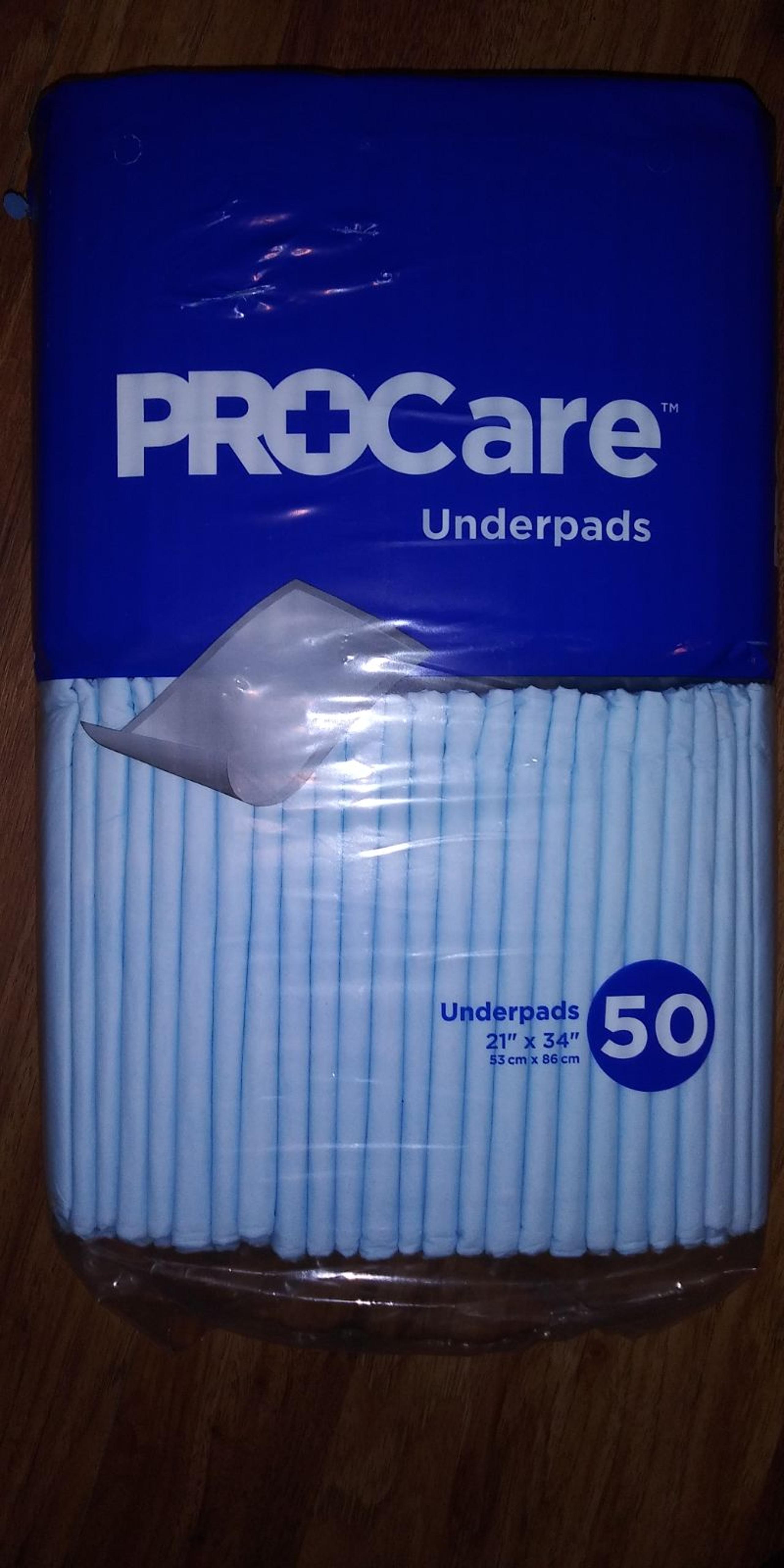 Procare Underpads package of 50