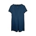 Tara Jarmon Knee Length Solid Dress Cocktail Dinner Pleat Navy Blue Women 12