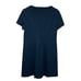 Tara Jarmon Knee Length Solid Dress Cocktail Dinner Pleat Navy Blue Women 12