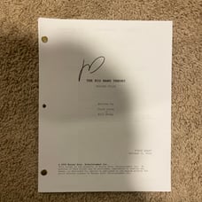 Jim Parsons Big Bang Theory Autographed Script