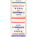 F. Kowalczyk P.R.C.U. Chicago Director Political Vintage Matchbook Cover SF4-Y1