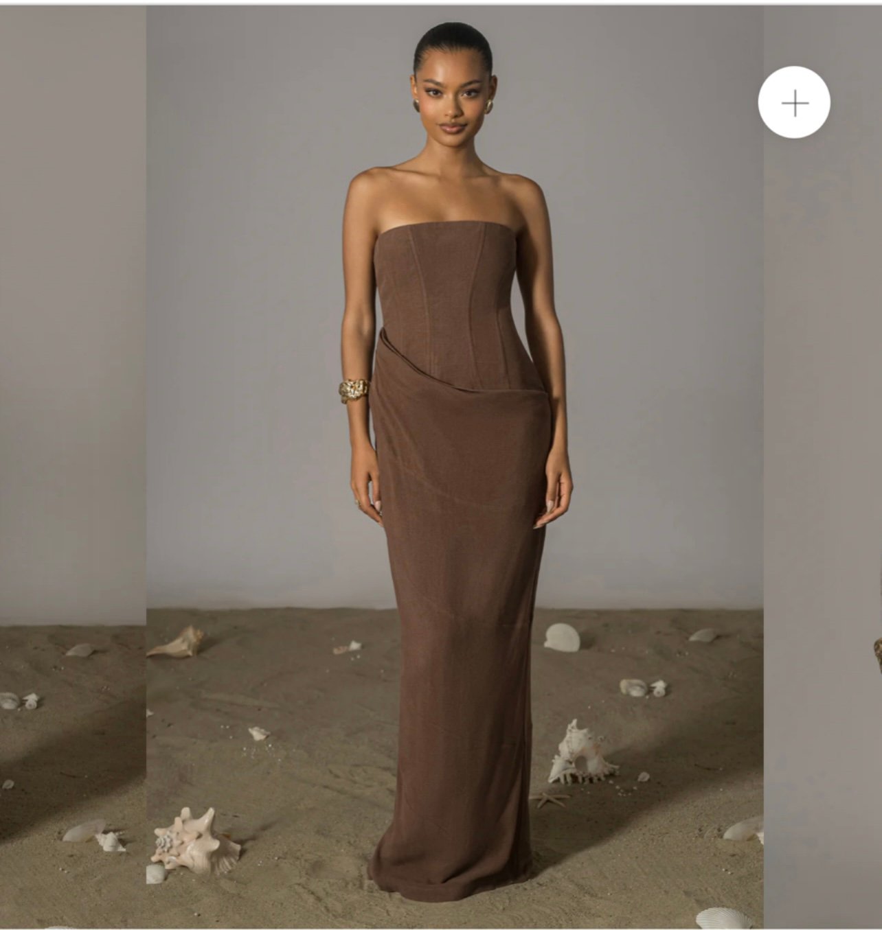 Brown Linen Dress