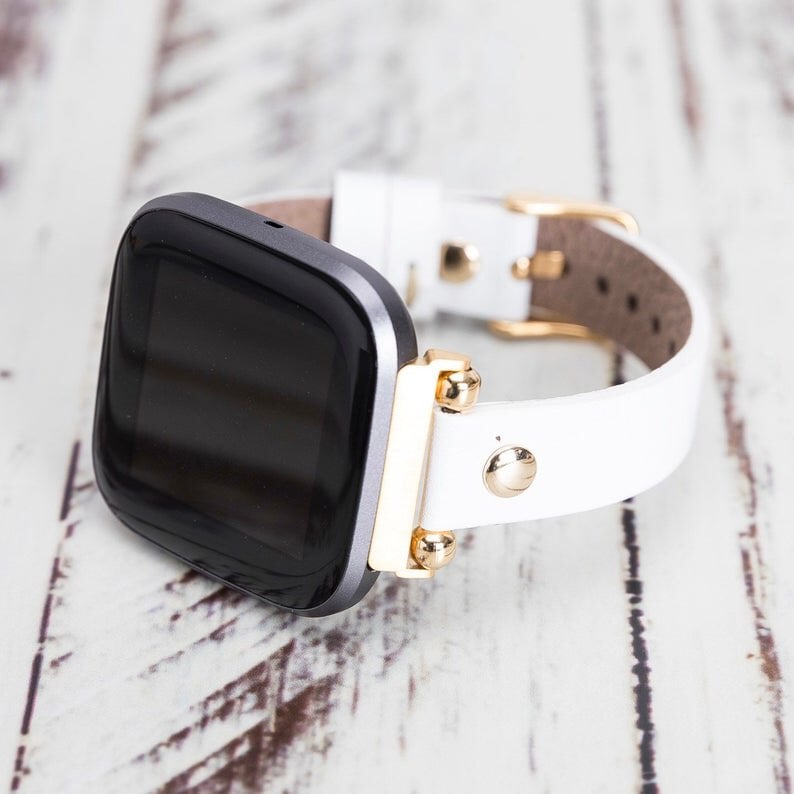 Fitbit Versa Personalized Leather Watch