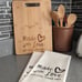 GIFT BUNDLE funny 'Made with Love & some other sh*t cutting board & 2 towels