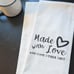 GIFT BUNDLE funny 'Made with Love & some other sh*t cutting board & 2 towels