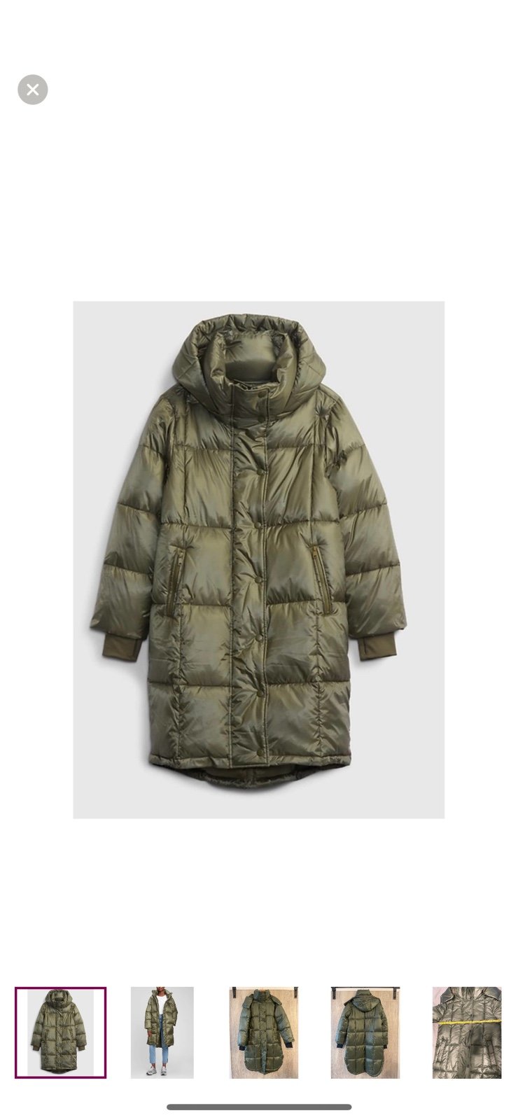 Women's Duvet Parka Puffer Misteltoe Green Coat Jacket