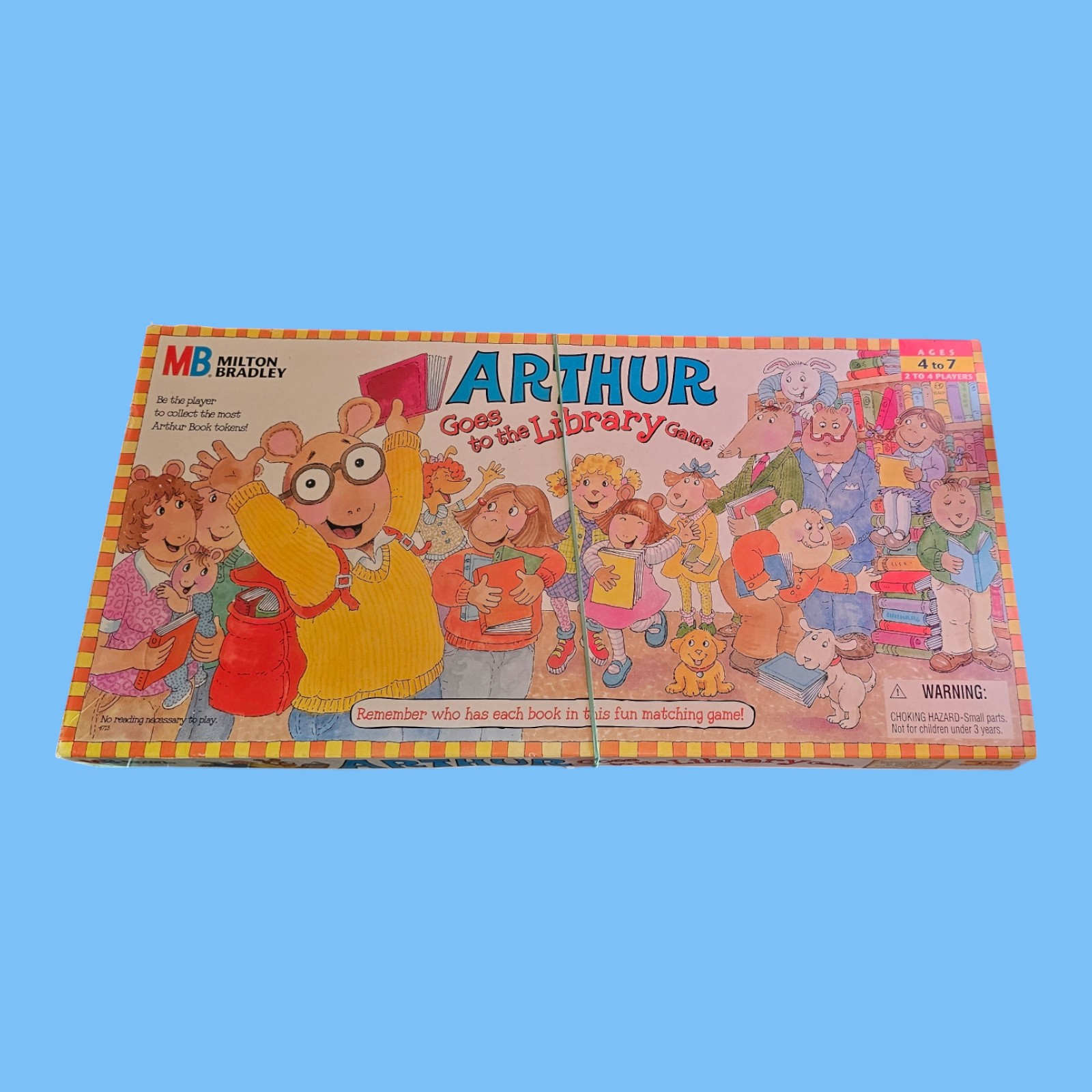 Vintage Arthur Goes to the Library Boardgame Milton Bradley 1996 Missing 1 Card