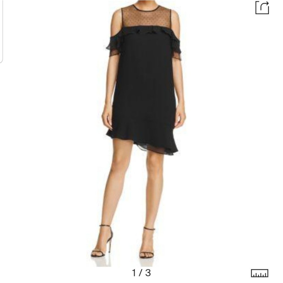 Nanette Nanette Lepore Cold Shoulder Ruffle Shift