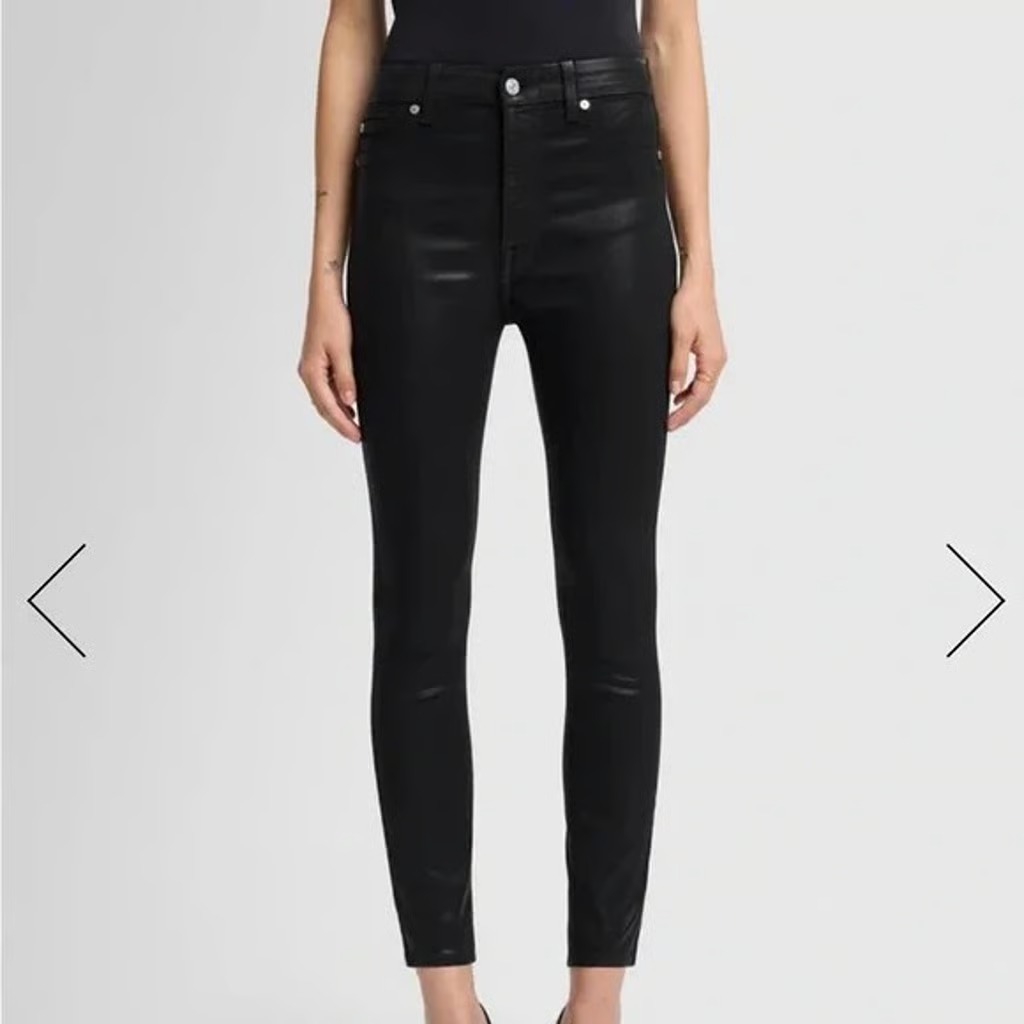 7 For All Mankind Blair Style Skinny Black Size 30