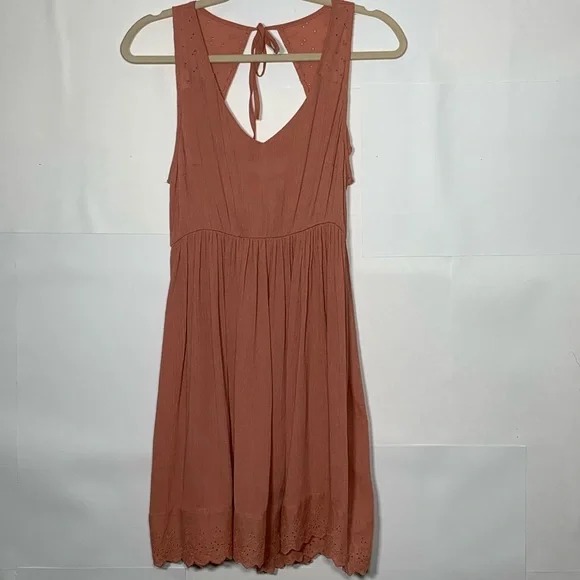 Terracotta Boho Eyelet Sleeveless
