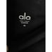 ALO Black Vitality Leggings Sheer Mesh Faux Leather Medium