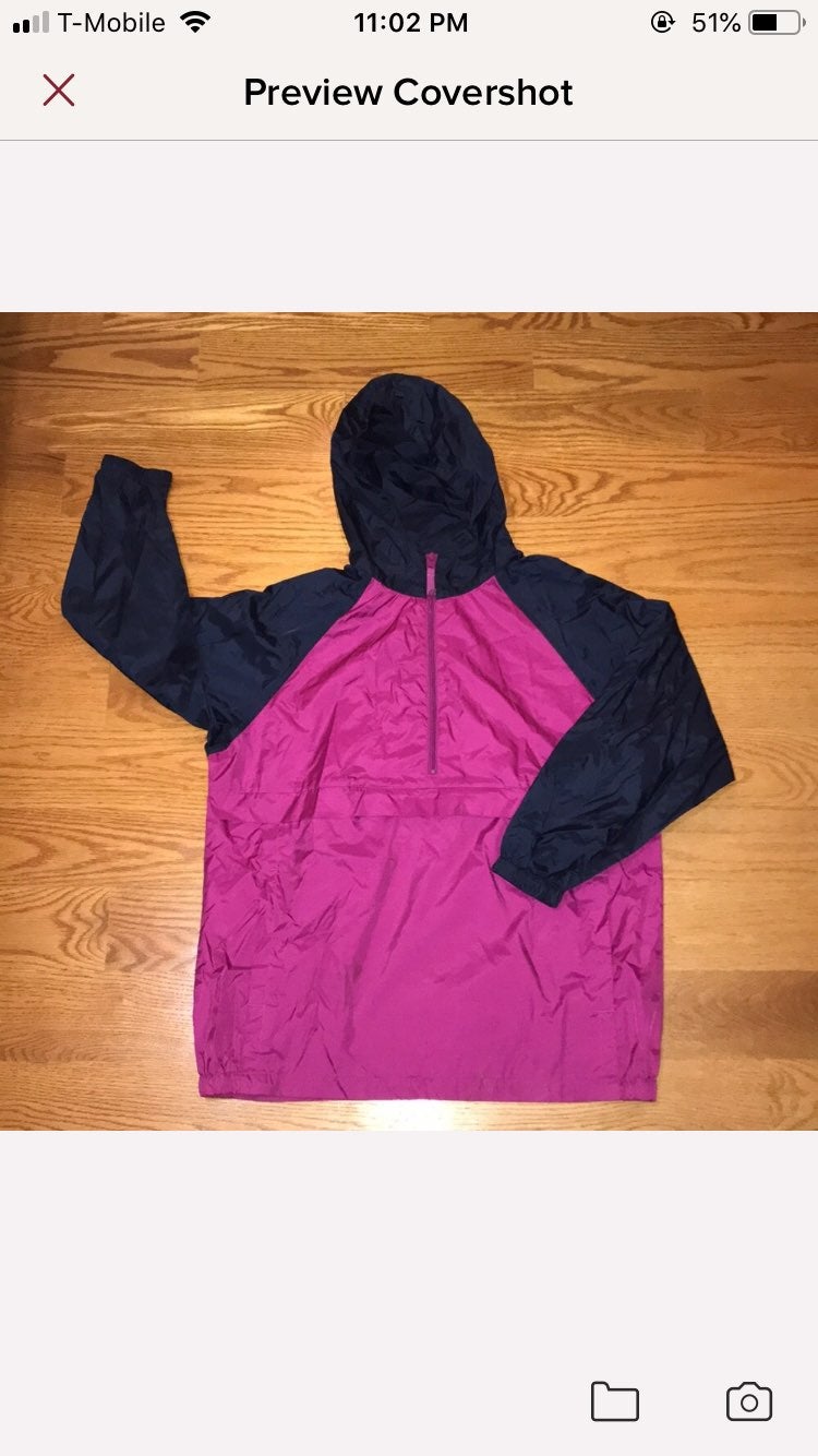 Vintage 90s Rain Jacket / Windbreaker