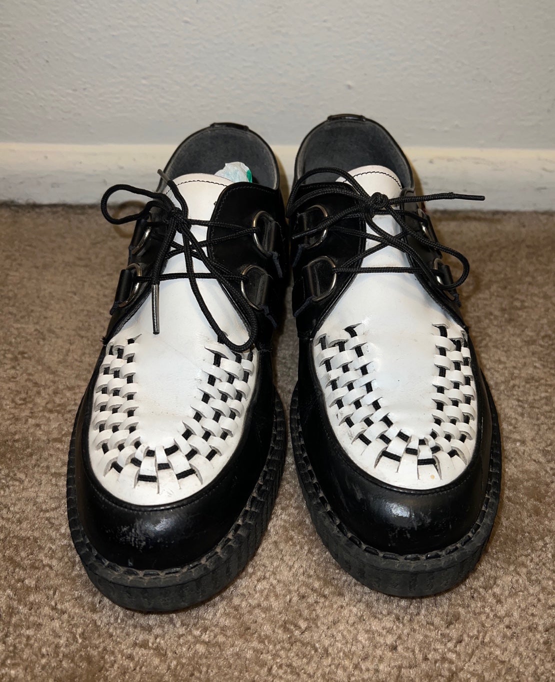 Black and white T.U.K creepers