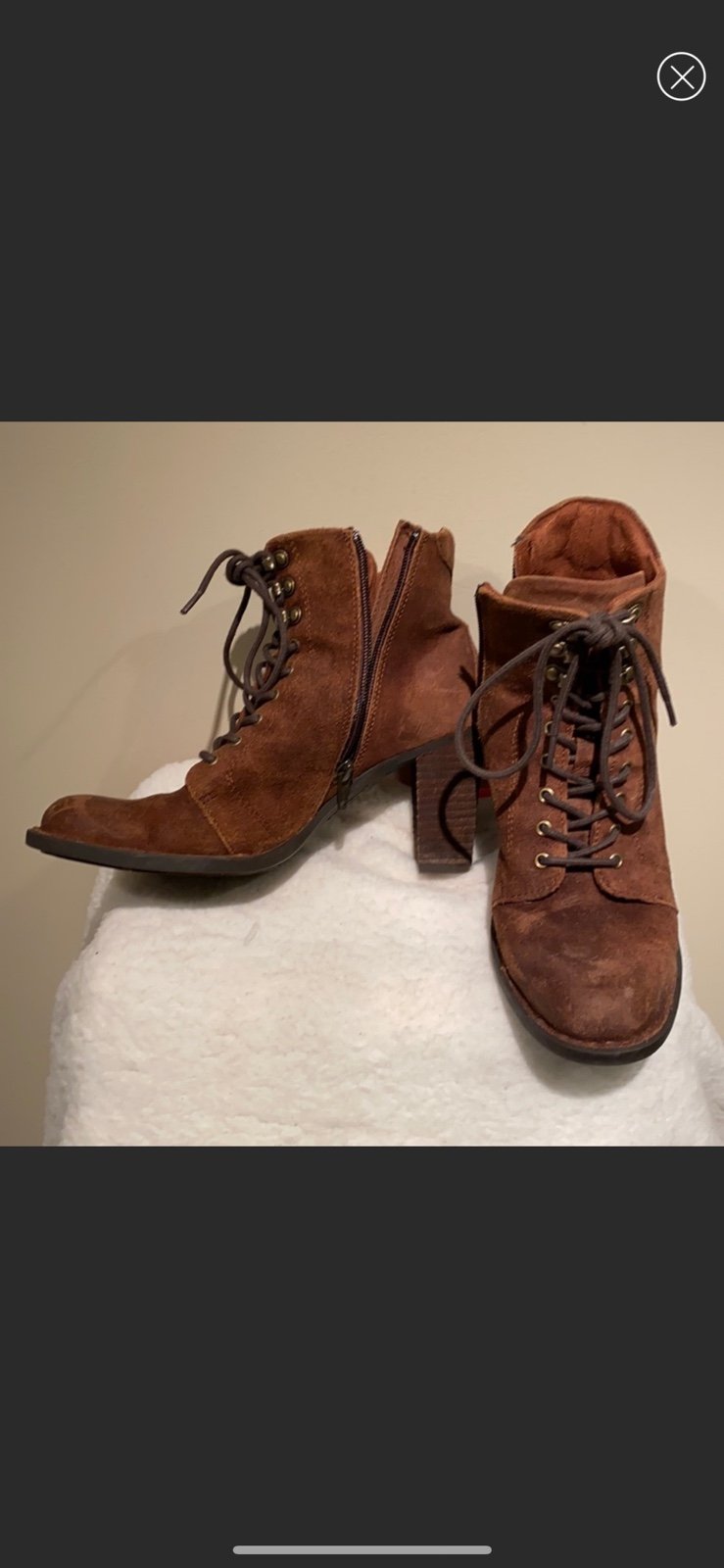 Born heeled booties 7.5
