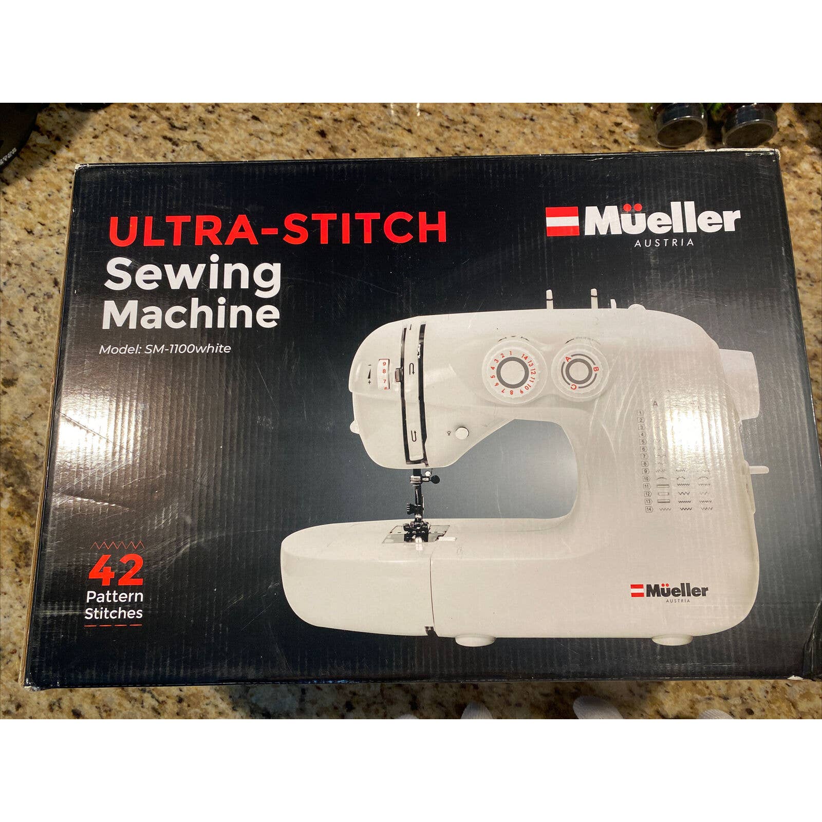 Mueller Ultra Stitch Sewing Machine, 110 Stitch Applications, LED Light