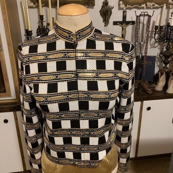 St John Gold & Black Evening Suit