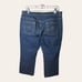 0102W. OSCAR DE LA RENTA DENIM JEANS MEDIUM WASH SIZE 16