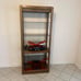 Wooden Display Unit with Glass Shelves