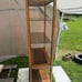 Wooden Display Unit with Glass Shelves