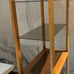 Wooden Display Unit with Glass Shelves