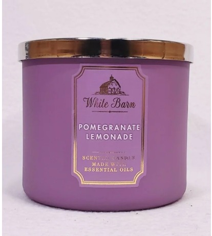 2 Bath & Body Works Pomegranate Lemonade 3-Wick Candles ~ 14.5 oz Each ~ New!