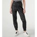 KARL LAGERFELD PARIS WOMEN BLACK RACING STRIPE FAUX LEATHER JOGGER PANTS SIZE XL