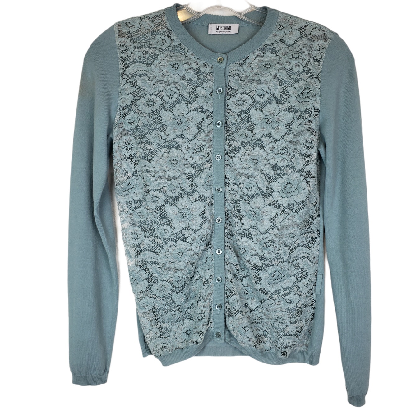Moschino Cheap And Chic Lace Cardigan