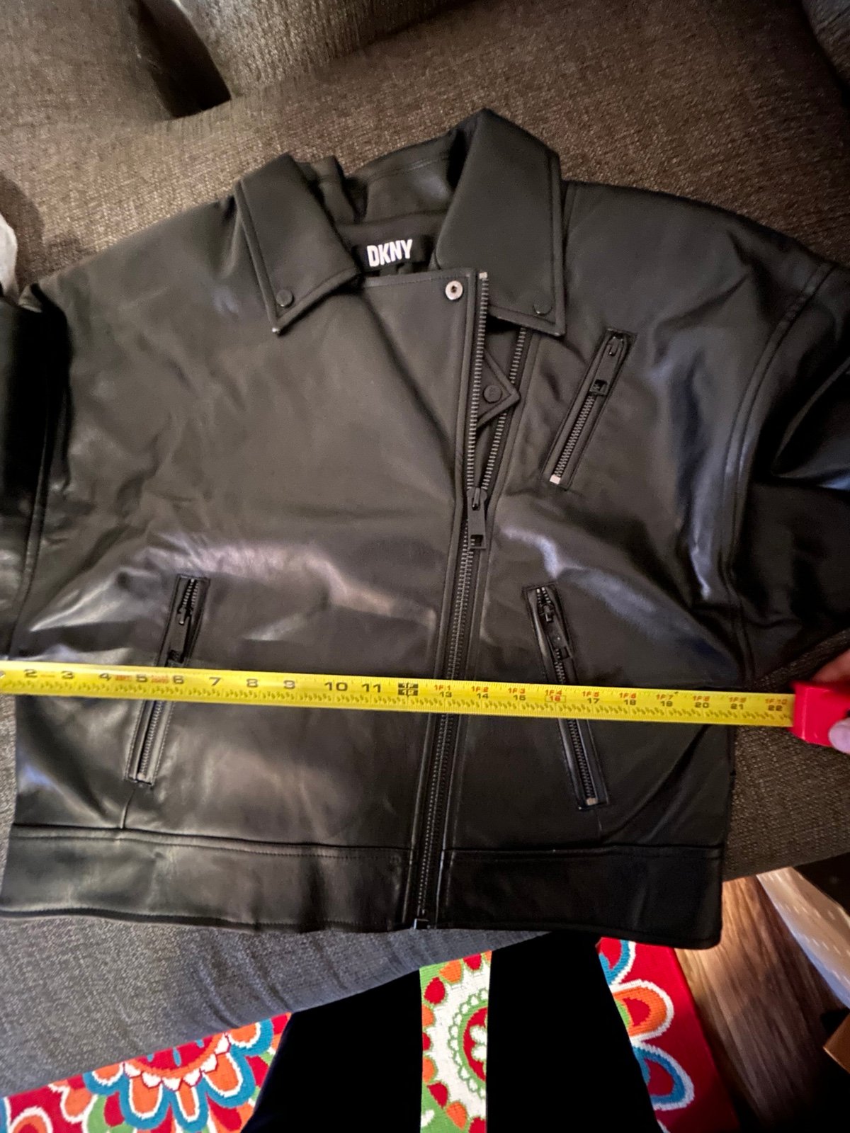 Dkny leather moto jacket