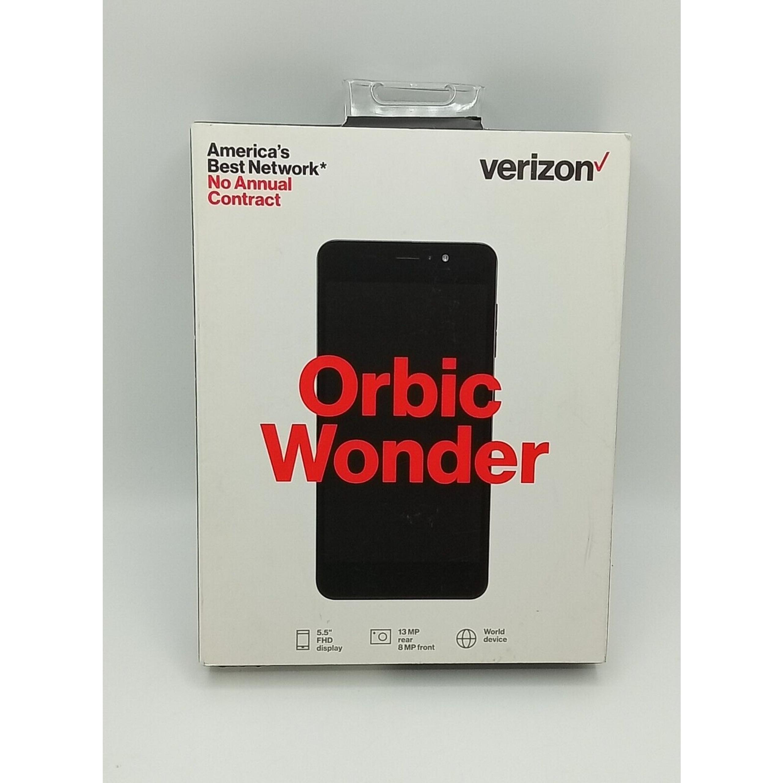 New - Verizon Orbic wonder 4G LTE 5.5" Full HD 16GB (Unlocked) Black