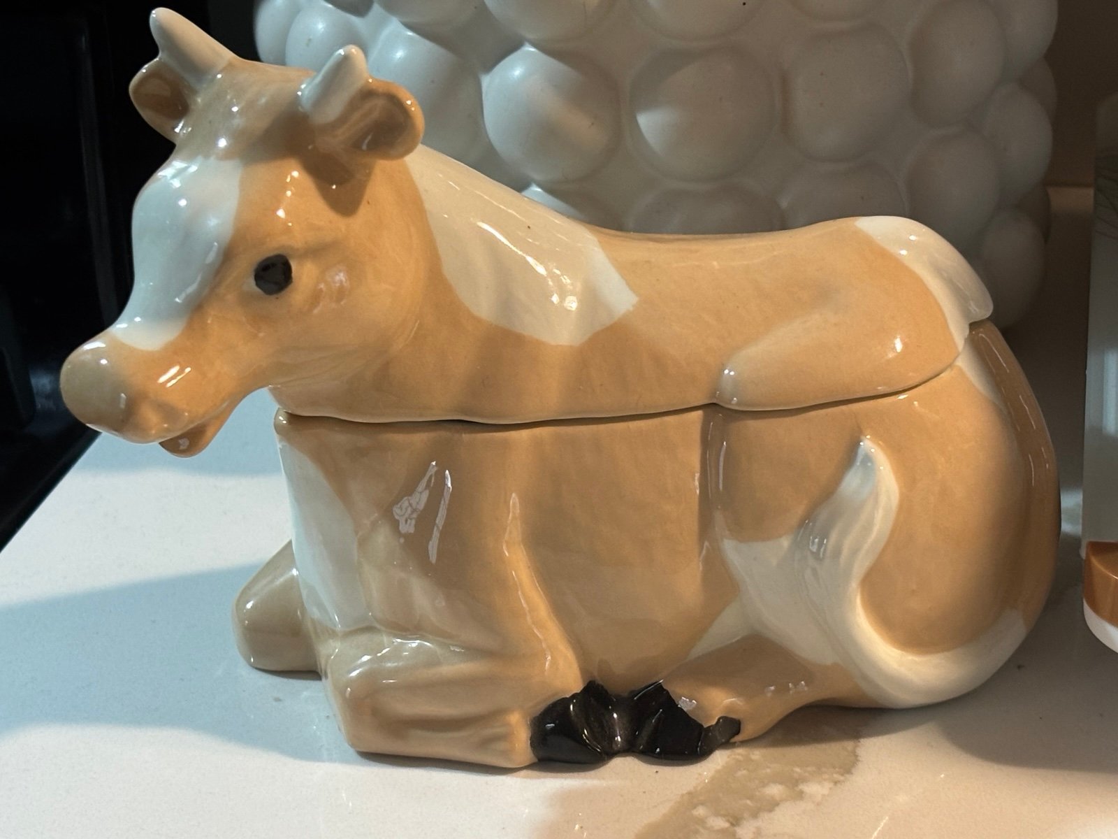 Vintage Cow Cookie Jar by Otigari