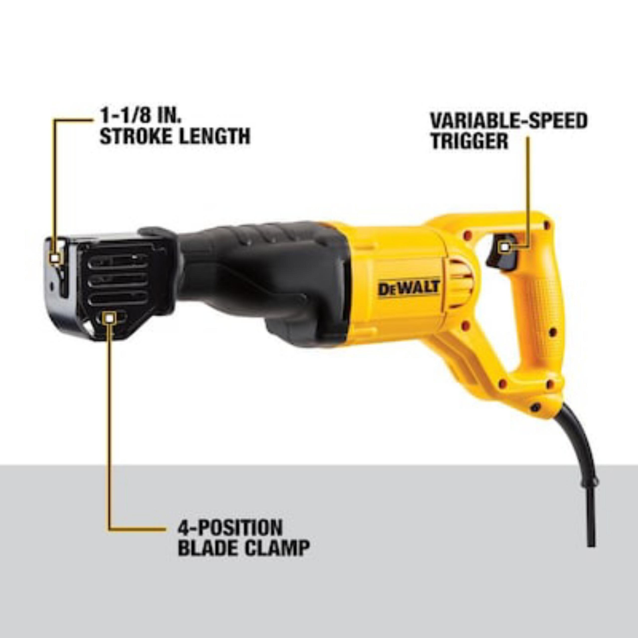 DEWALT 10-Amp Variable Speed Corded Reciprocating Saw (USED) (Th2486)