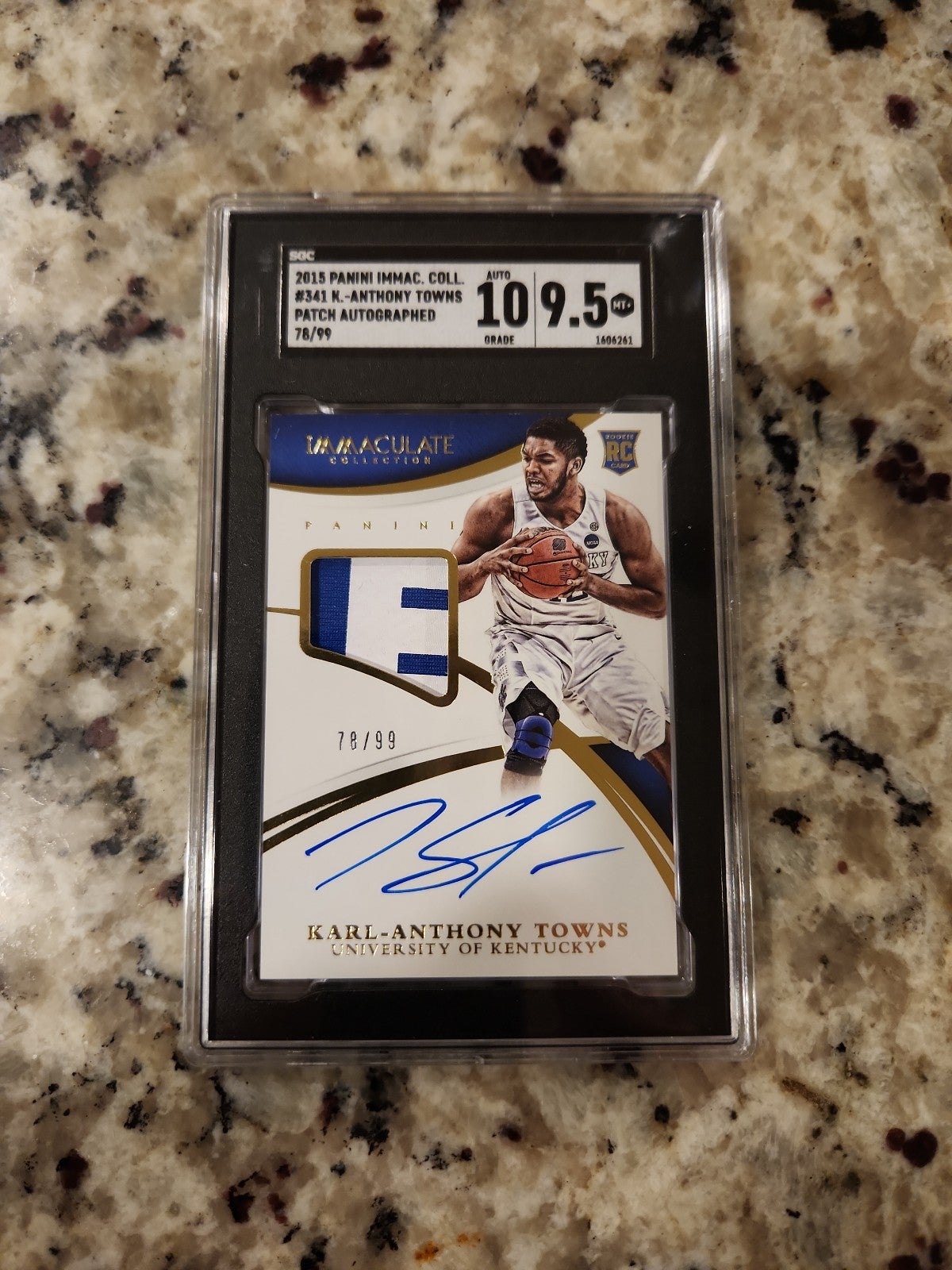 Karl-anthony towns rookie auto /99